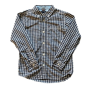 Tommy Hilfiger Blue and White Check Shirt Sz. S‎ (8/10 Boys)